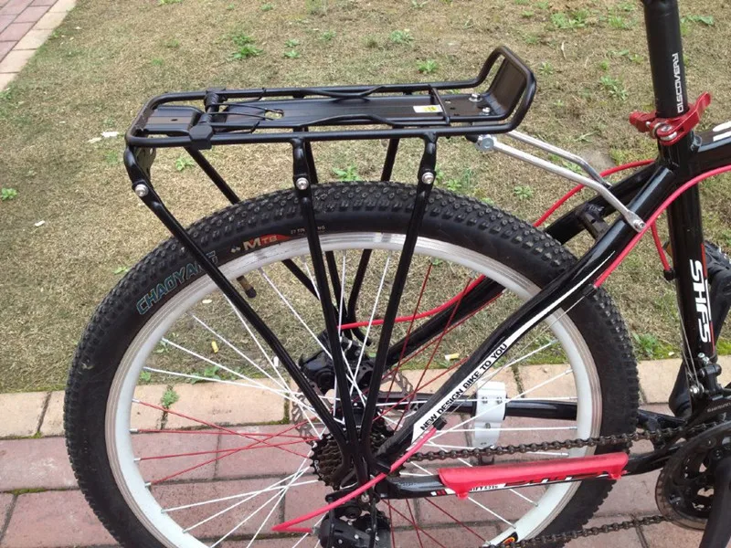 

New Style Support Disc Brakes Shelf Mountain Bike Basket Bicycle Accessories Schoolbag Rack after Riding Bicycle