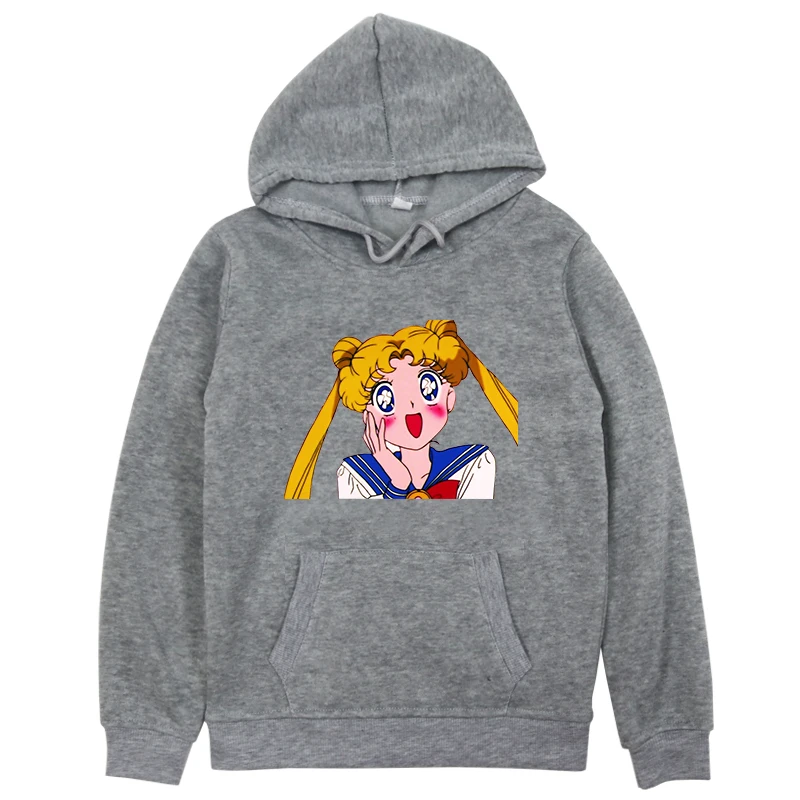 924-sailor-moon-9 Детские толстовки с капюшоном для маленьких мальчиков; Kawaii/Детский свитер «Сейлор Мун»; толстовки для маленьких девочек; Повседневный пуловер; зимние топы с длинными рукавами - Цвет: 924-sailor-moon-9