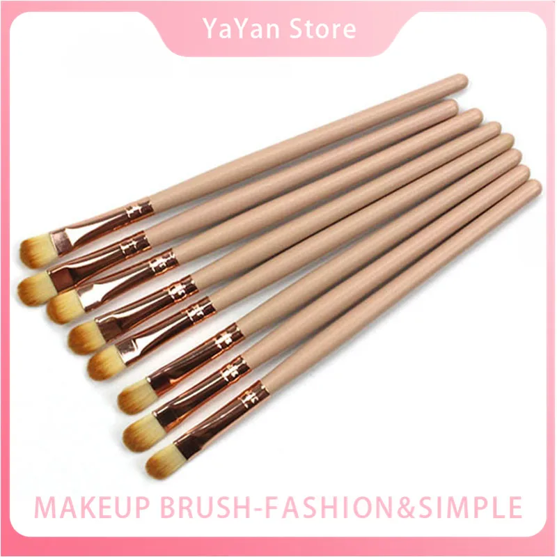 

Bamboo Handle Makeup Brushes Eye Shadow Blending Eyeliner Eyelash Eyebrow Brush Foundation Gradient color Powder Brush Maquiagem
