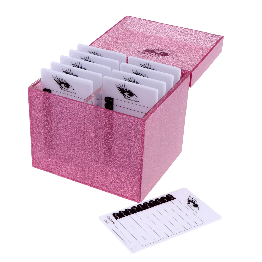  Acrylic 10 Layers Eyelash Storage Box, Makeup Display Container, Eyelashes Holder Case Grafting, Eyelash Extension Tool Box