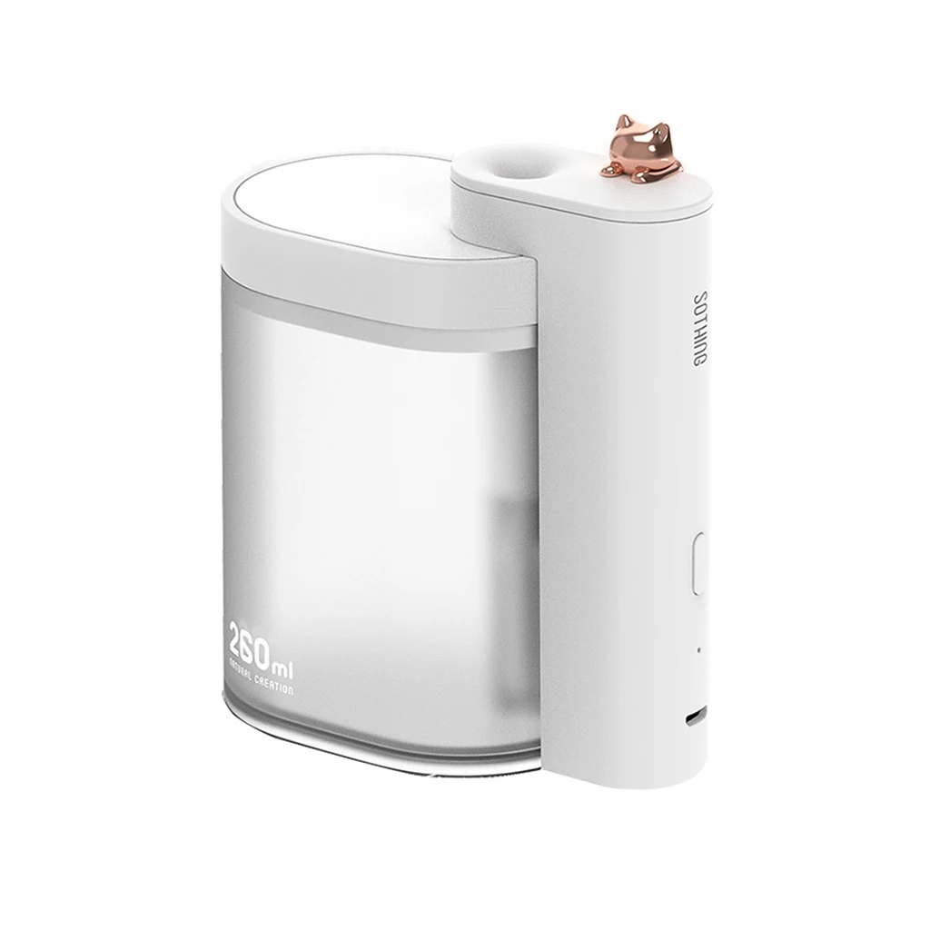 Portable Air Humidifier Mini Mute Geometric Ultrasonic Humidifier Atmosphere USB Diffuser With Water Tank 260ML Household 