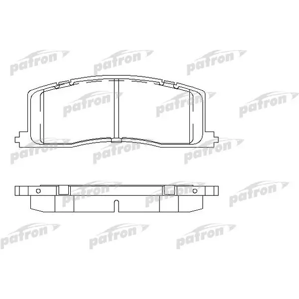 Колодки тормозные дисковые задн TOYOTA: PREVIA 90-00 PATRON PBP9