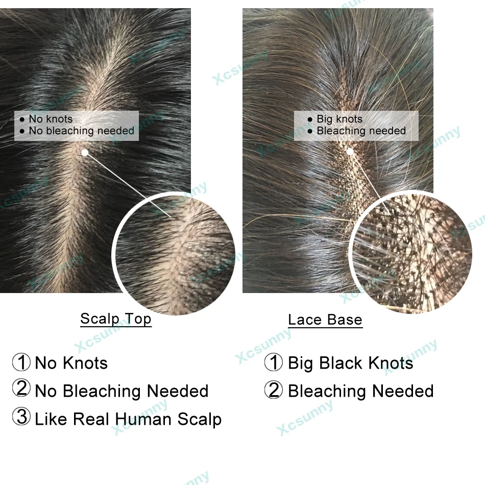 Cheap Apliques com cabelo humano