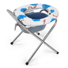 Складывающийся горшок из нержавеющей стали, портативный стул для беременных женщин, пожилых мужчин, подставка для унитаза