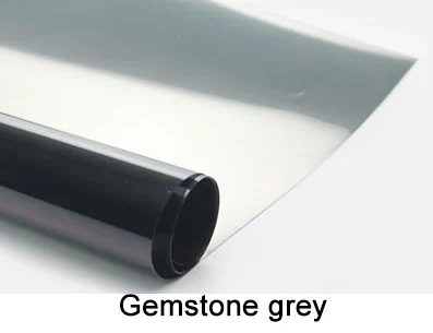 40 см x 1 м оконная пленка односторонняя зеркальная Серебряная изоляция наклейки УФ-отторжение конфиденциальности оконные пленки - Цвет: gemstone grey
