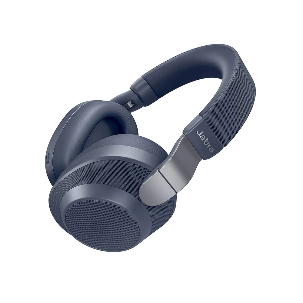 Navy Blue Беспроводные наушники Jabra Elite 85h с шумоподавлением, Накладные наушники Bluetooth, совместимые со встроенным микрофоном для iPhone и Android - Цвет: Navy Blue