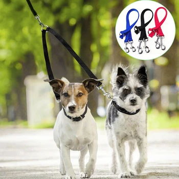 

Pets Dog Leash Two Dogs Coupler Double Twin Lead Walking Leash for Small Dog Pet Animals Puppy Leashes Splitter Dog Cat Supplies