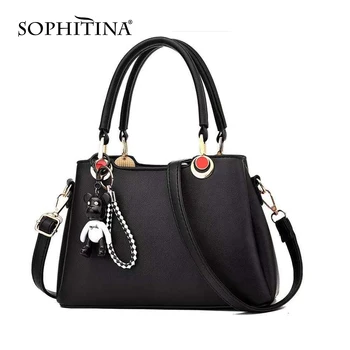 

SOPHITINA Stylish Handbag Women Everyday Casual Bear Accessories Handmade Cell phone Bags Party Dress Fashion Women's Bag E58