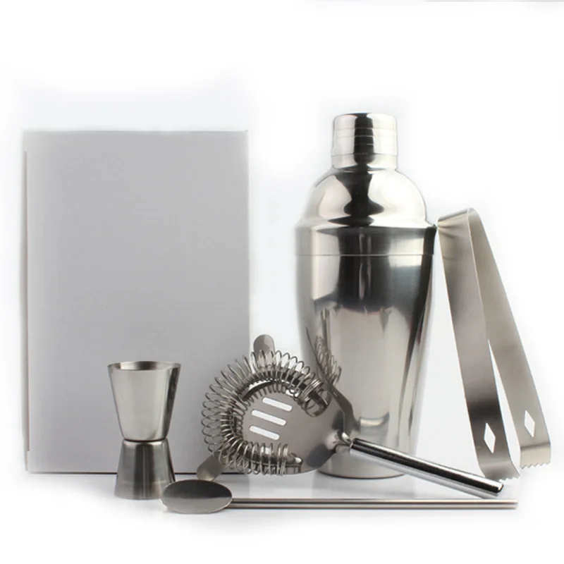 

Cocktail Shaker Stainless Steel Mixer Set Wine Martini Boston Shaker Mixer for Bartender Drink Party Bar Tools