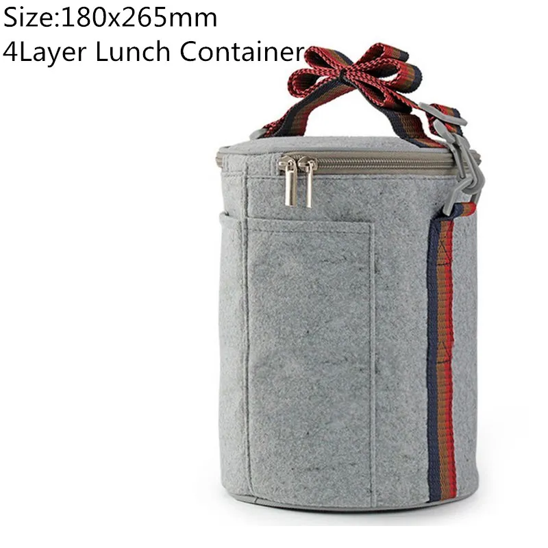 4 layers Containers Изолированный Ланч-бокс для детей школы кемпинга 304 из нержавеющей стали контейнер для еды пластиковая коробка для бенто тепловой Ланчбокс - Цвет: 4 layers Containers