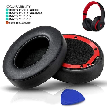 

Replacement Earpads, 2 Pieces Foam Ear Pad Cushion for Beats Studio 2.0,Studio 3.0 Wired/Wireless B0500 B0501 Headphone