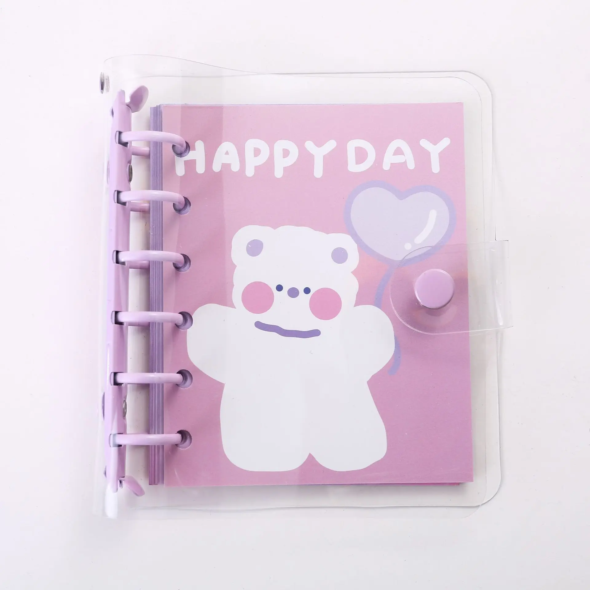 Mini A7 6holes Loose Leaf Notebook Pvc Soft Cover Diary Pocket Diary