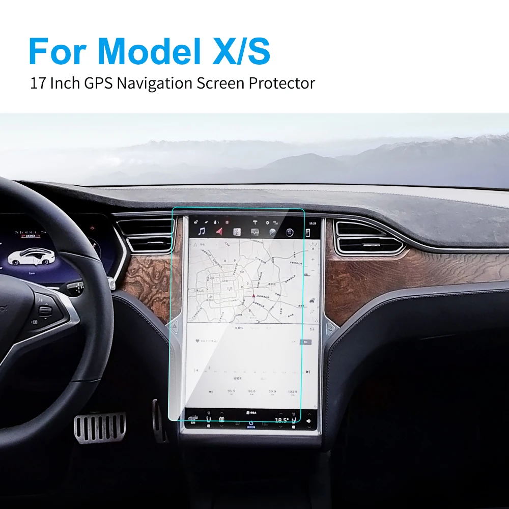Защитная пленка для экрана автомобильного GPS-навигатора закаленное стекло Tesla Model