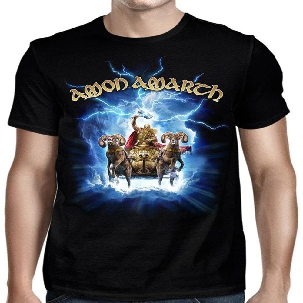 Футболка с надписью Amon Amarth Thor Crack The Sky |