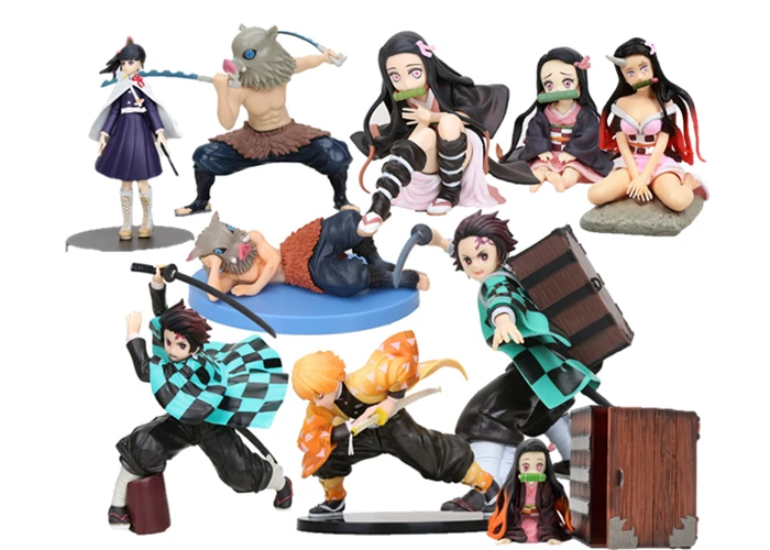 Новый агатсума зенитсу Kamado Nezuko Tanjirou демон убийца Kimetsu no Yaiba Tsuyuri Kanawo ПВХ Фигурки