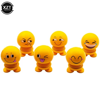 

Car Ornament Cartoon Doll Adornment Cute Expression Car Decoration Dashboard Auto Interior Decor Car Accessories for Gifts 7cm