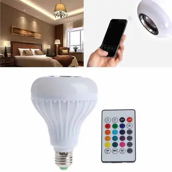 

24-key E27 RGB Multi-purpose Stage Light Smart Wireless Remote Control Music Bulb Apply to Smartphone or Tablet