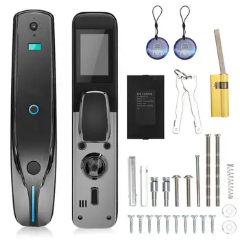 

smart lock Fingerprint Door Lock Doorbell with Camera Wifi APP Control Home Security Access cerradura puerta Smart Door Lock