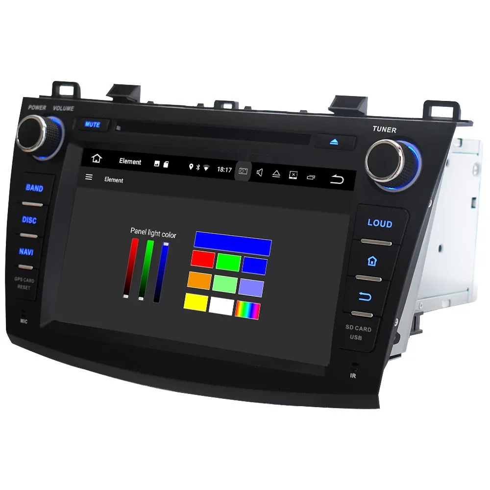 Perfect Klyde IPS 4G WIFI Android 9.0 Octa Core 4GB RAM 64GB ROM DSP BT Car DVD Multimedia Player Radio GPS For Mazda 3 Axela 2010-2013 4