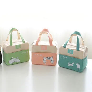 

Portable Food Storage Thermal For Women Kids Men Insulated Canvas Box Tote Bag Cooler Food Lunch Bags Container Panier repas