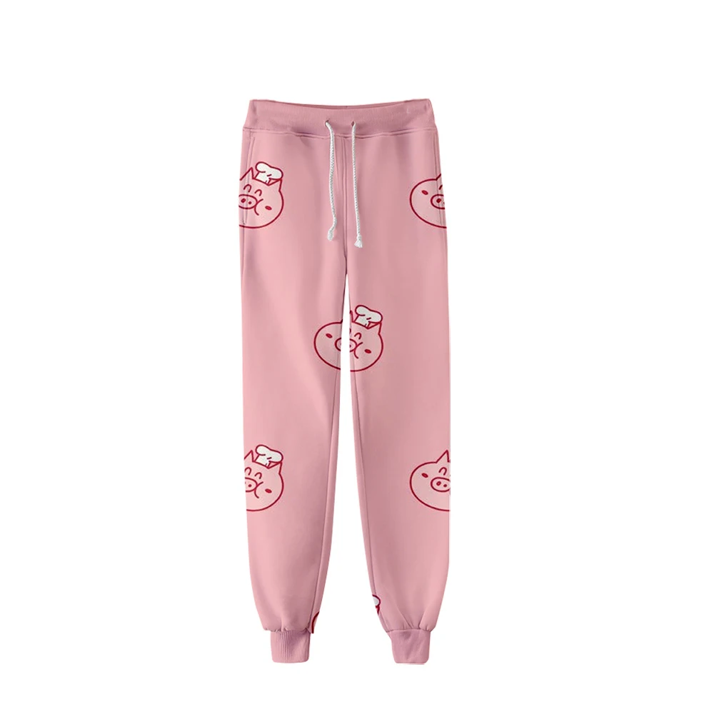 kawaii pig Брюки женские хип-хоп брюки Kpop модные повседневные брюки высокого качества Модные брюки для женщин