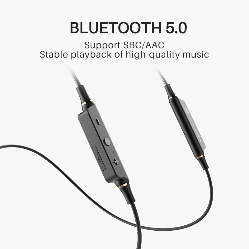 TFZ 2pin 0,78 мм беспроводной Bluetooth 5,0 кабель для наушников Hands Free спортивный водонепроницаемый сменный кабель
