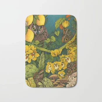 

Nordic Doormat Aureate Autumn Garden Floral Rug Print Bath Rug Non-Slip Floor Outdoor Indoor Front Door Mat Bathroom Rugs