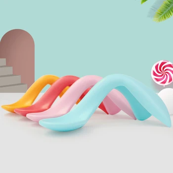 

Baby Feeding Spoon Curved Handle Auxiliary Food Learning Tableware Spoons Kids Baby Training Soup Spoon Ladle Cutlery 6 monthes+