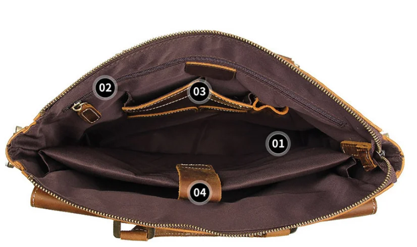 Винтажная мужская сумка Crazy Horse из натуральной кожи, портативный портфель, многофункциональная сумка через плечо, прочная сумка для колледжа DF102