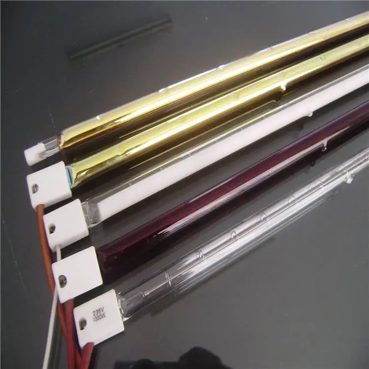 

400V 2500W 608mm shortwave white reflector halogen infrared heating lamp for PET blowing machines