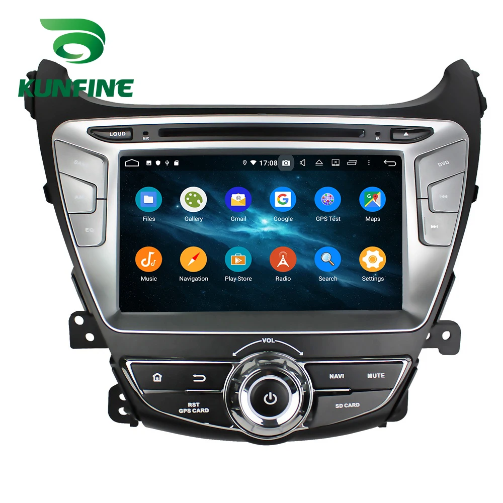 Excellent Android 9.0 Octa Core 4GB RAM 64GB Rom Car DVD GPS Multimedia Player Car Stereo for HYUNDAI Elantra 2014 Radio Headunit WIFI 4