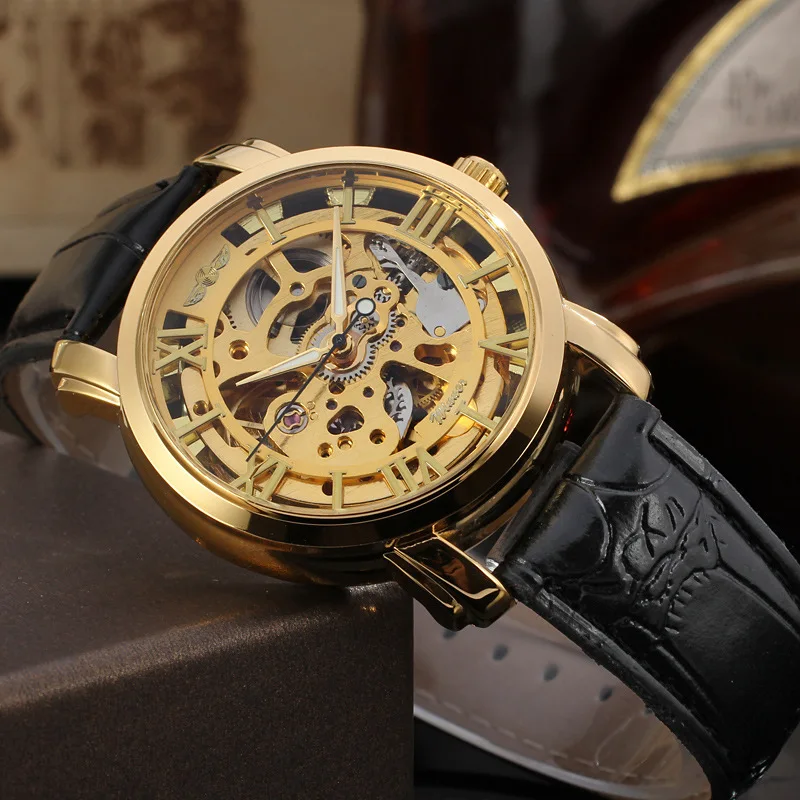 

Winner Fashion Analog Watch Skeleton Watch Men's Automatic Analog Watch