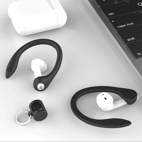 Silicone Earphone Ear Hooks For AirPods Accessories Case Wireless Earphone Protector Earhooks Sports Anti-lost Ear Hook
