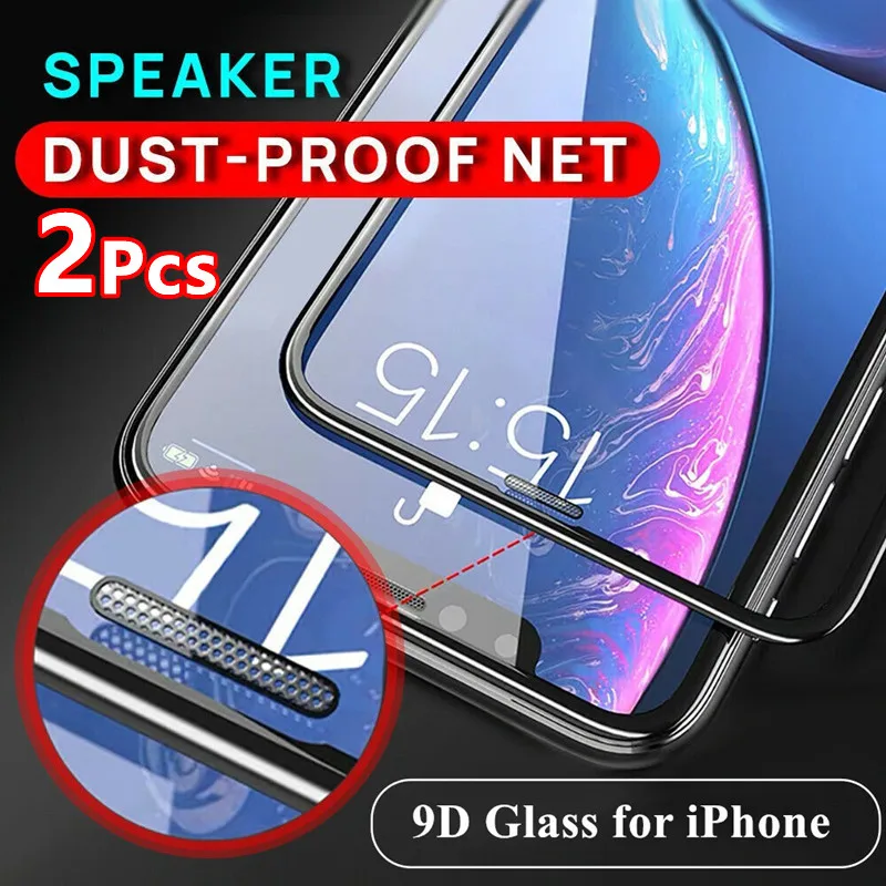 Защитное закаленное стекло с рамкой для Iphone 13 Pro Max X XR XS 11 12 7 8 PLUS SE Mini | Мобильные