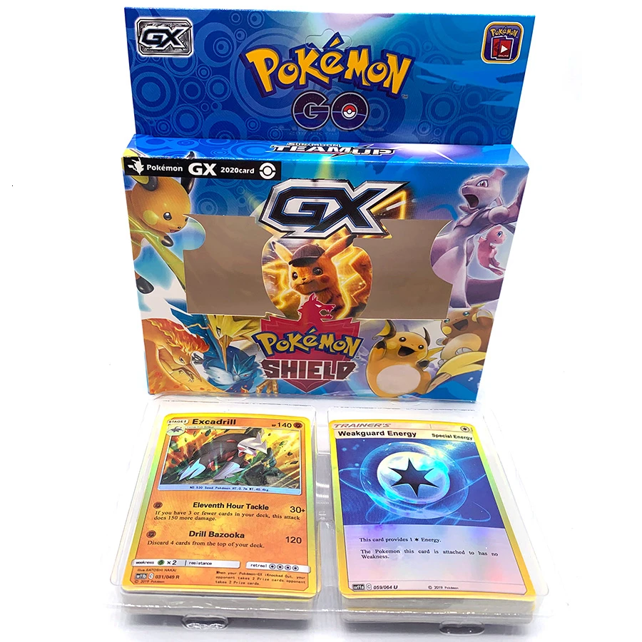 56 шт. GX MEGA Shining TAKARA TOMY карточная игра Pokemon Battle Carte торговые карты игра детская игрушка