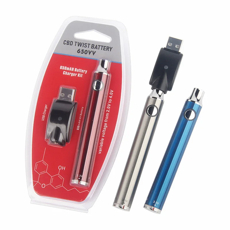 1 шт. картридж для вейпа CBD Twist Preheat 510 Thread кнопка EVOD с изменяемым напряжением 650 мАч