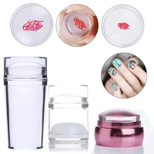 Unhas de silicone Batedor Raspador de Modelos Da Arte Do Prego Carimbar A Placa De Impressora Pura Geléia Clara Transparente Batedor Prego Ferramenta Da Arte Do Prego(China)