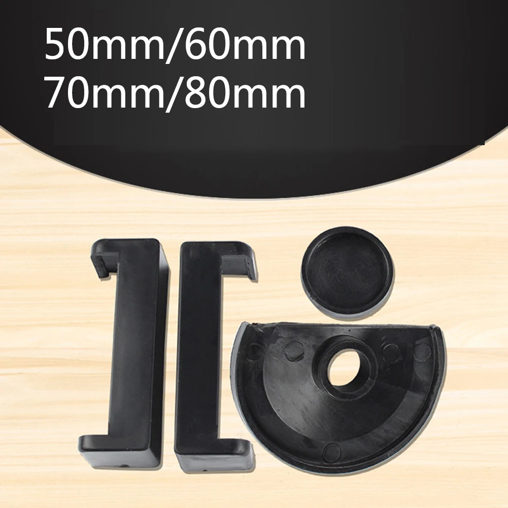 

Черная резина 4 шт./компл. 50/60/70/80 мм противоскользящая резиновая прокладка для настольных тисков маленькая искусственная кожа