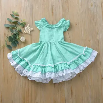

Newborn Kids Girls Baby Princess Dress Sleeveless Pageant Party Bow Tutu Dresses