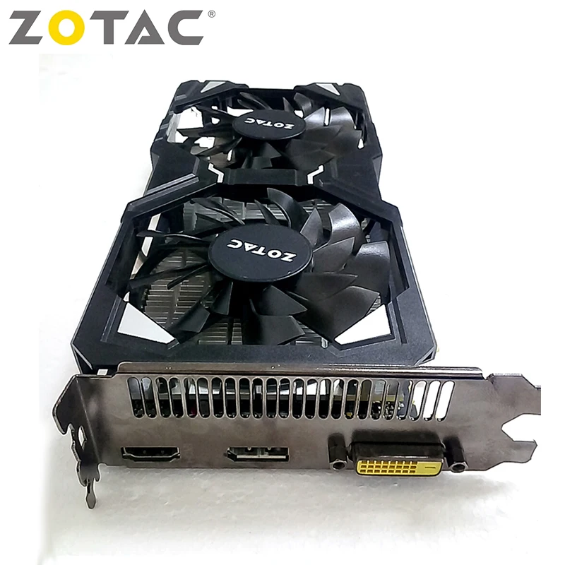 ZOTAC NVIDIA Видеокарта GTX 1060 3GB игровой ПК GeForce GTX 1060 3GB GDDR5 GPU 192Bit видеокарты карта для ПК б/у карты