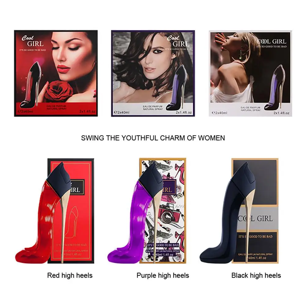 

VIBRANT GLAMOUR High-heeled Shoes Shaped 40ml Perfumed Women Atomizer Fragrances Fashion Lady Flower Fruit Fragrances