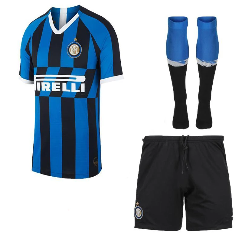 Горячая Распродажа комплект для взрослых «Inter Milan» футболка для футбола «LUKAKU NAINGGOLAN home Out» комплект для взрослых+ носки футболка для футбола - Цвет: home5