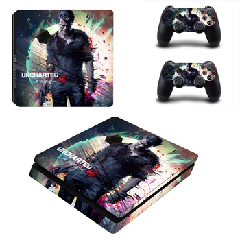 

Uncharted Style Skin Sticker for PS4 Slim Console & Controllers Decal Vinyl Skins Cover Game Accessories YSP4S-3511