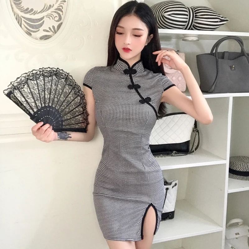 chinese dress women wedding party cheongsam oriental evening dress female elegant qipao sexy short retro vestido