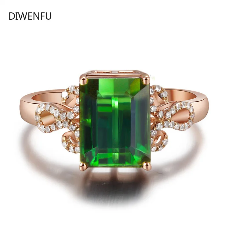 

Emerald 14K Rose Rael Gold Rings for Women Anillos Copper Turquois Wedding Bands Fine Jewelry Engagement Gold Rings for Luxury