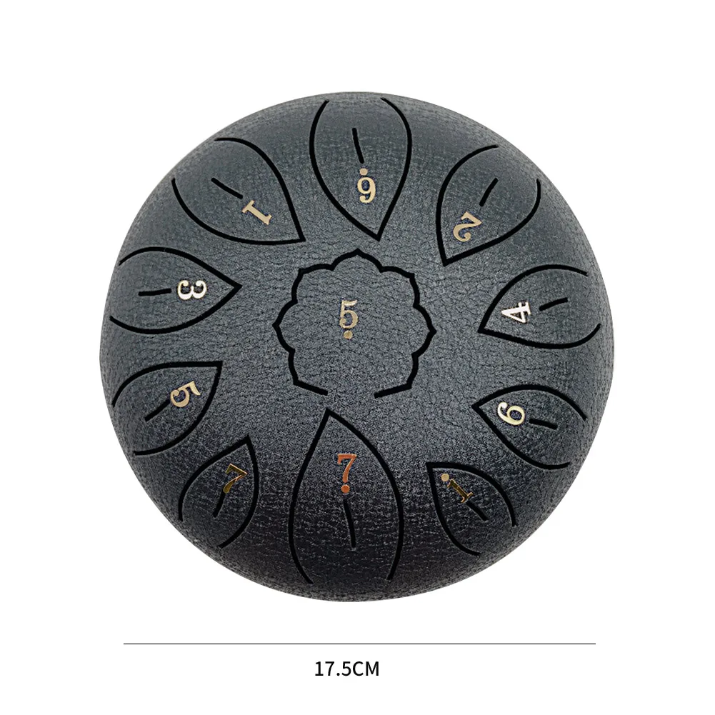 8/11 Tune Tongue Drum 6 Inch Steel Tongue Drum Kits With Drumstick Finger Cots Bag Drumstick Stand Instruments Accessories