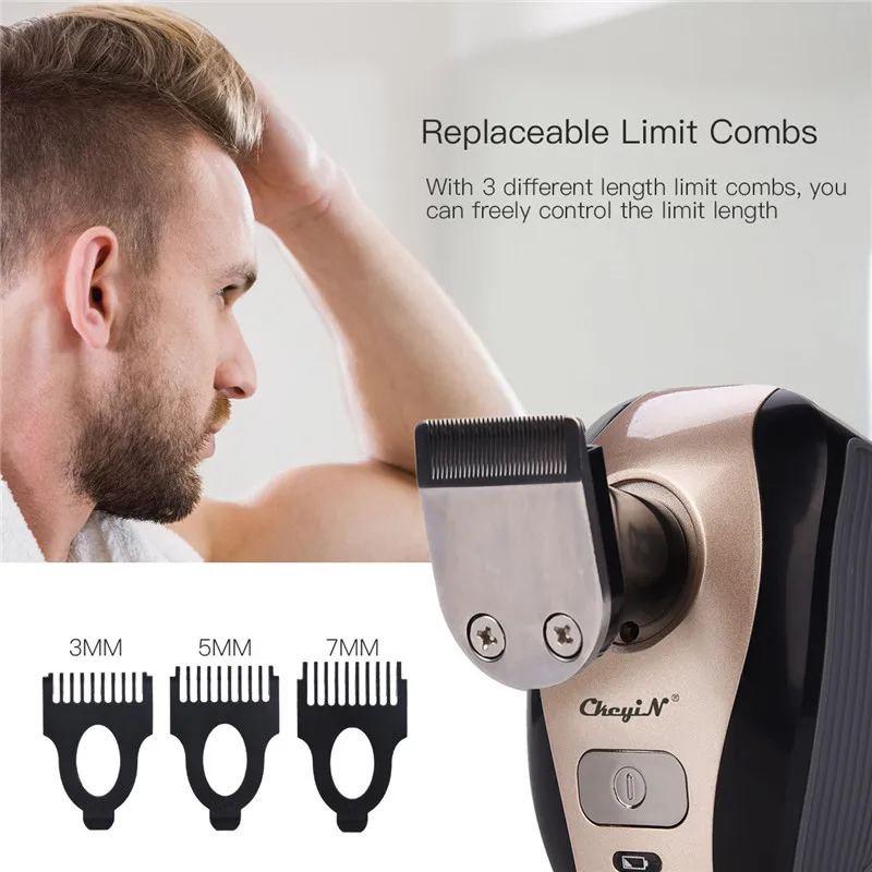  Floating Blade Hair Clipper Electric Shaver Nose Ear Trimer Precision Trimmer Facial Cleansing Brus