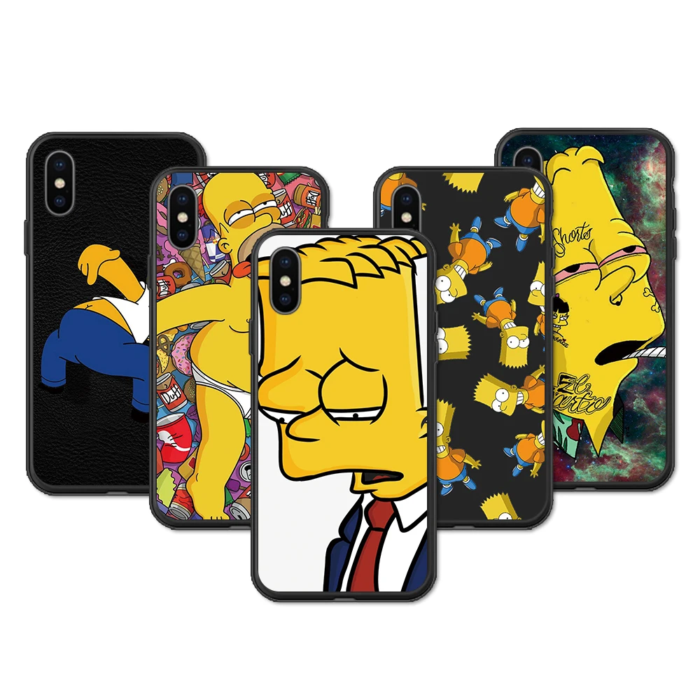 Чехол с рисунком для iphone XR 11 Pro XS Max X 5 5S Homer J. Simpson силиконовая задняя крышка 7 8 6 S Plus