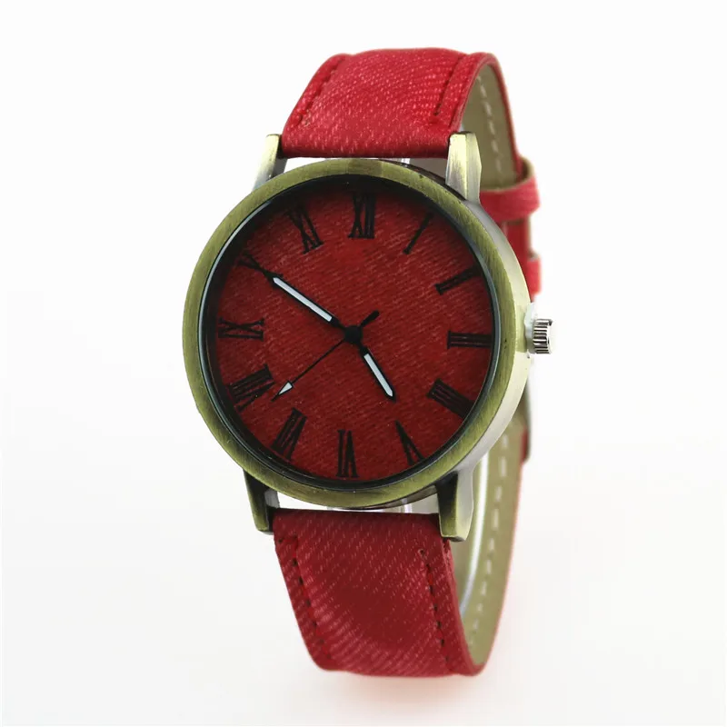 MEIBO Relojes, женские кварцевые часы с кожаным ремешком, мужские повседневные наручные часы, женские часы, женские часы - Цвет: red