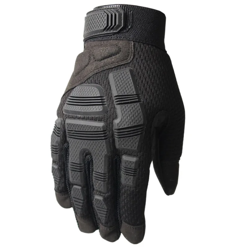 

1 Pair Outdoor Tactical Full Finger Gloves Non-slip Rubber Protection Mittens Climbing Hunting Military Camo Riding Gloves